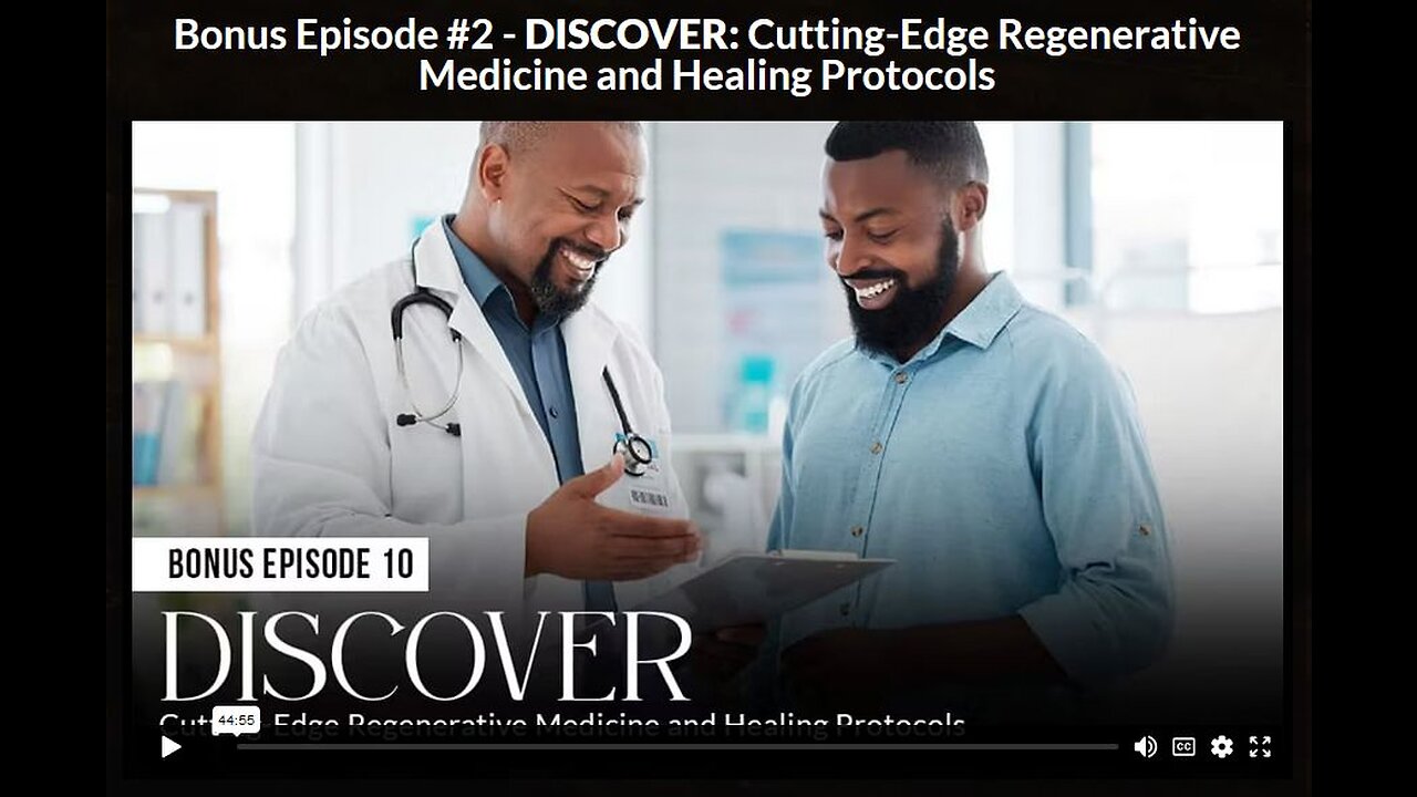 New Hope: EPISODE 10 BONUS 2 - DISCOVER: Cutting-Edge Regenerative Medicine and Healing Protocols