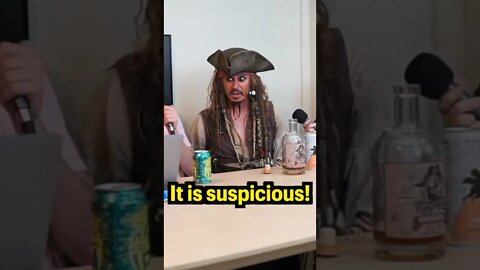 Captain Jack Sparrow answers the tough questions about #johnnydepp and #amberheard #funny #podcast