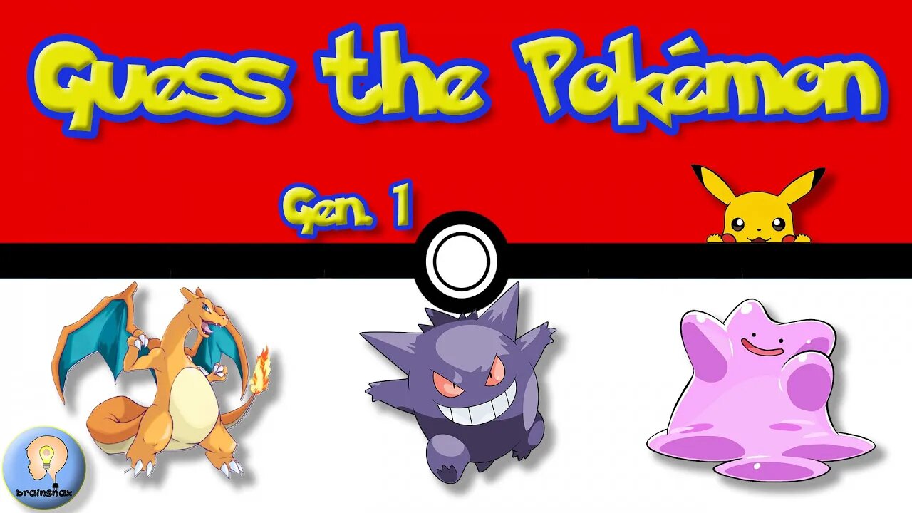 Guess the Pokemon | Who's that Pokemon? | Silhouette game | Easy version