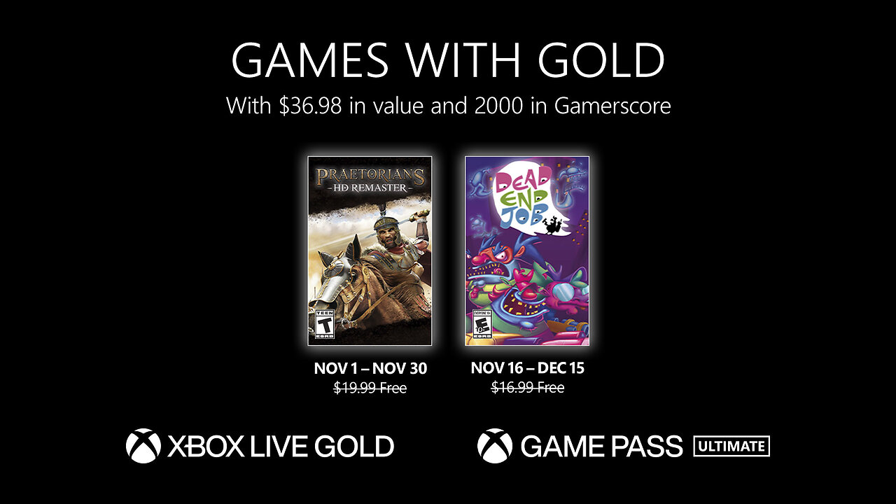 RapperJJJ LDG Clip: Xbox Games With Gold Free Games For November 2022 Revealed