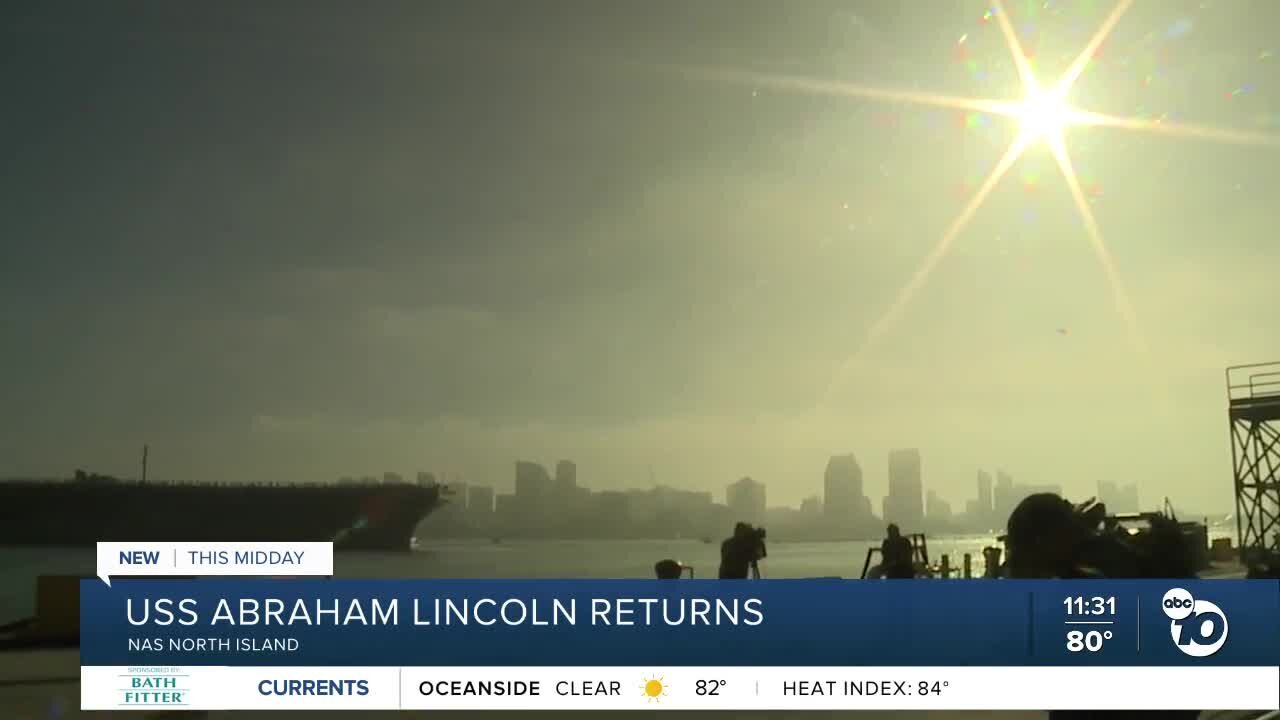 USS Abraham Lincoln returns