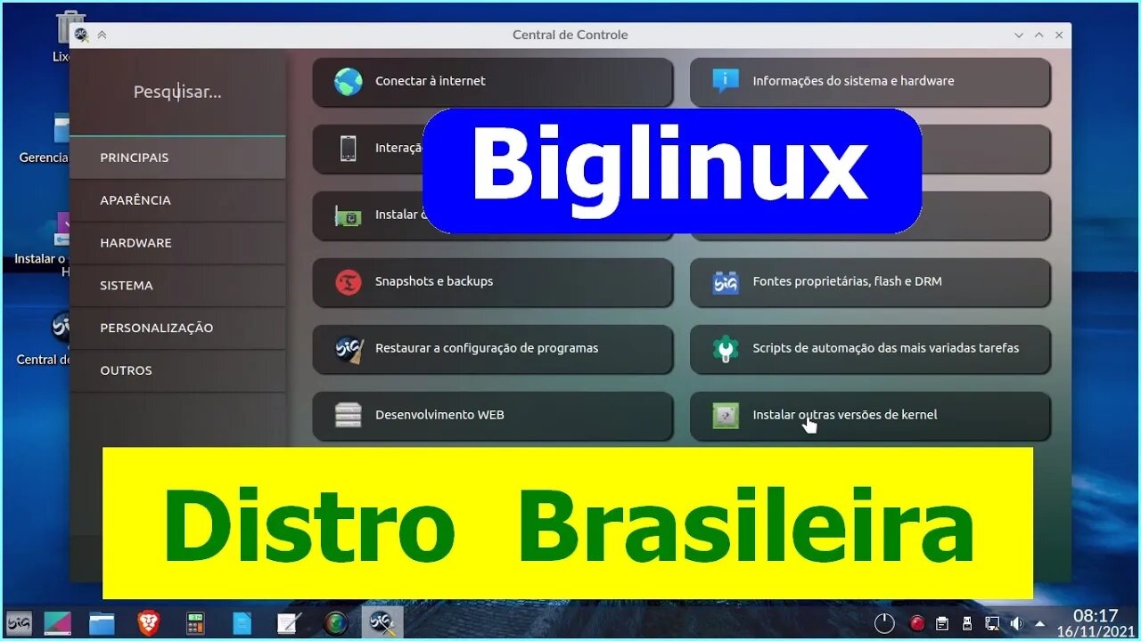 Biglinux Excelente distro Brasileira KDE. ISO atualizada. Estável, Completa, Leve, Bonita e Rápida