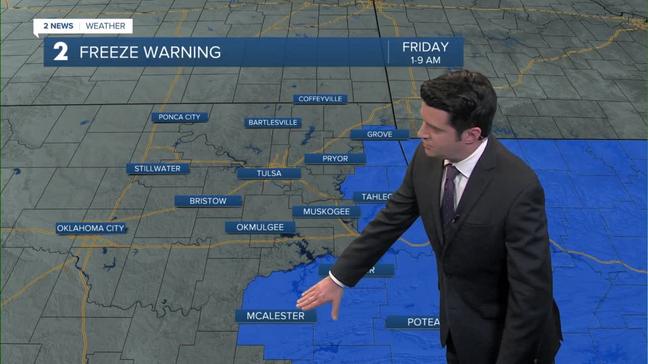 Freeze Warning Friday morning