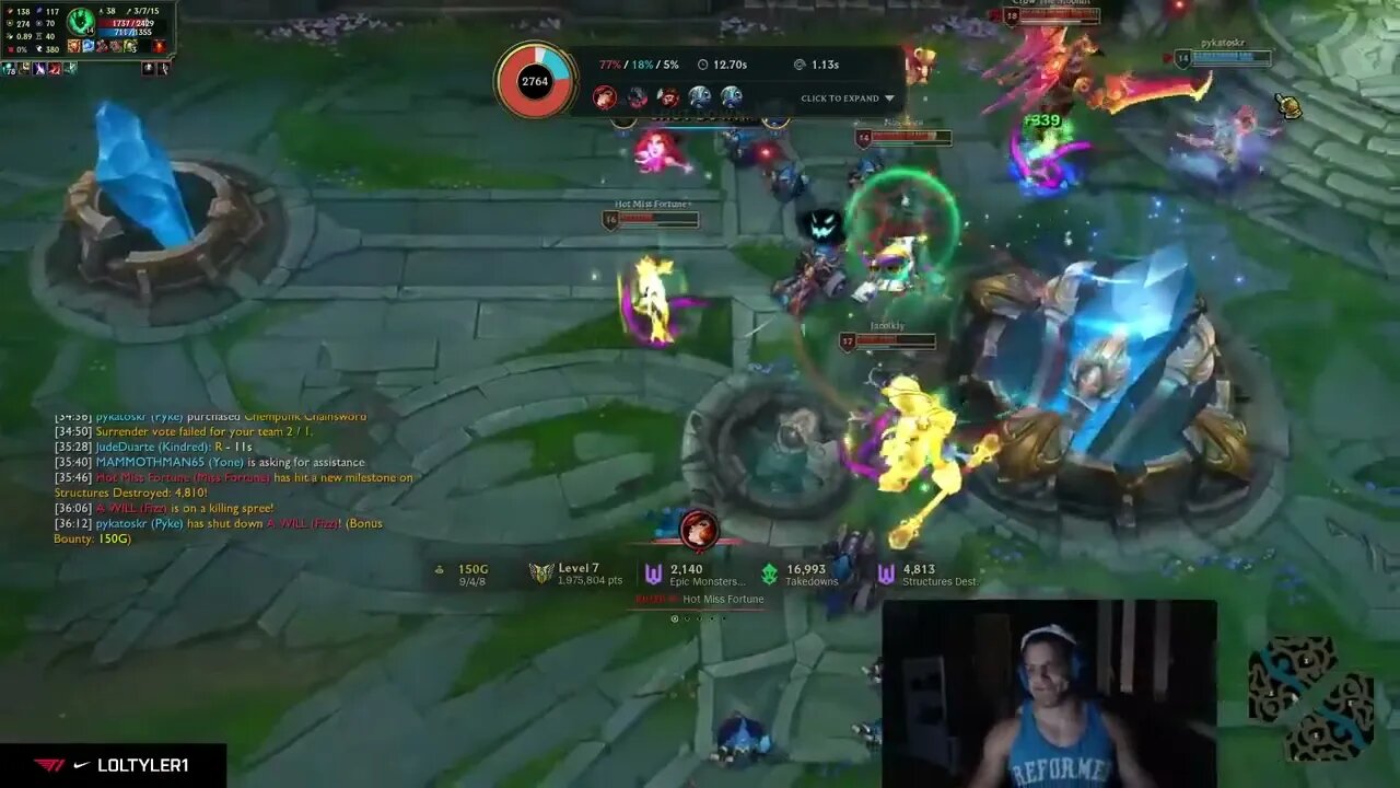 Bot diff, Mid diff, JG diff, Sup gap Tyler1
