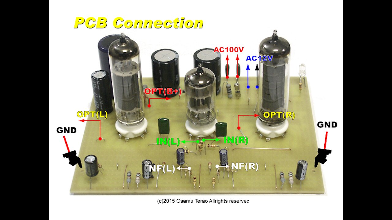 Six Steps to build 6BQ5(EL84) Stereo Amp PCB