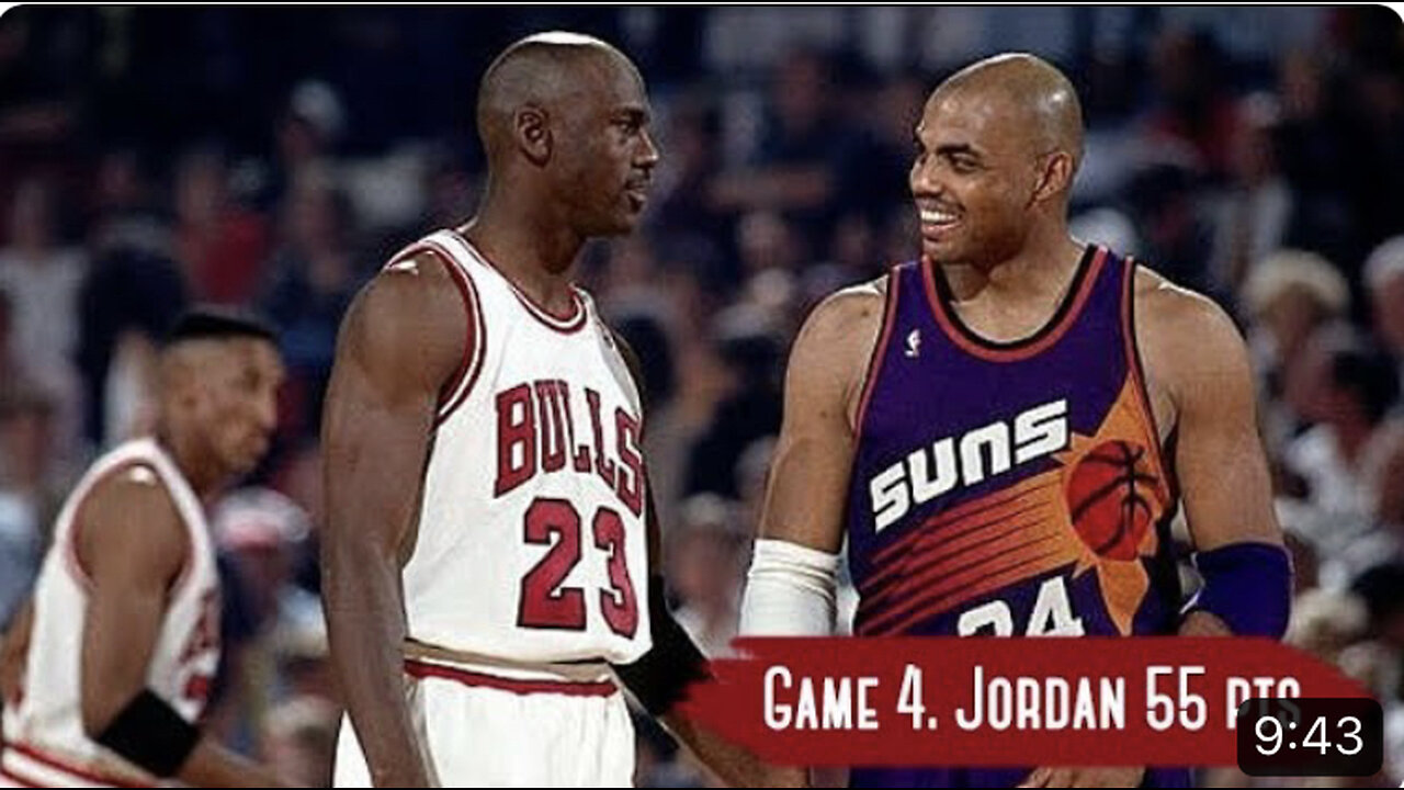 NBA Finals 1993. Phoenix Suns vs Chicago Bulls - Game Highlights | Game 4 | Jordan 55