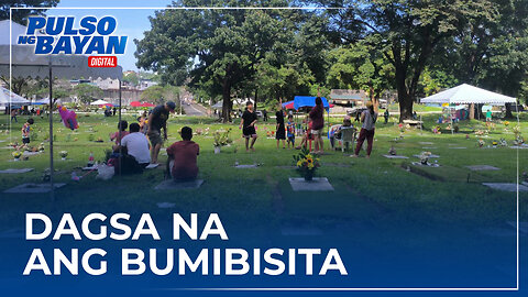 Mga bumibisita sa malaking sementeryo sa QC, dagsa na ngayong bisperas ng Undas