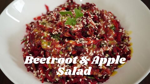 Beetroot & Apple Salad with Mustard Honey Dressing