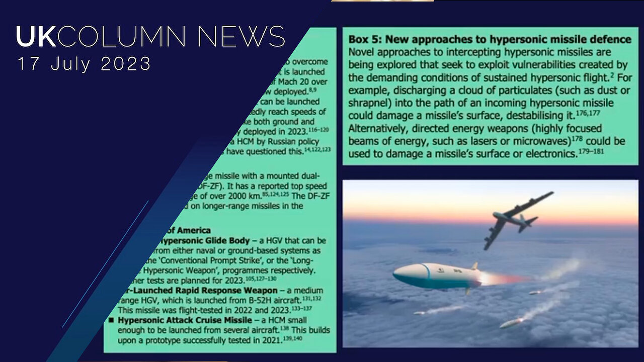 UK Hypersonic Missile Defence—Might Be Ready By 2029 - UK Column News