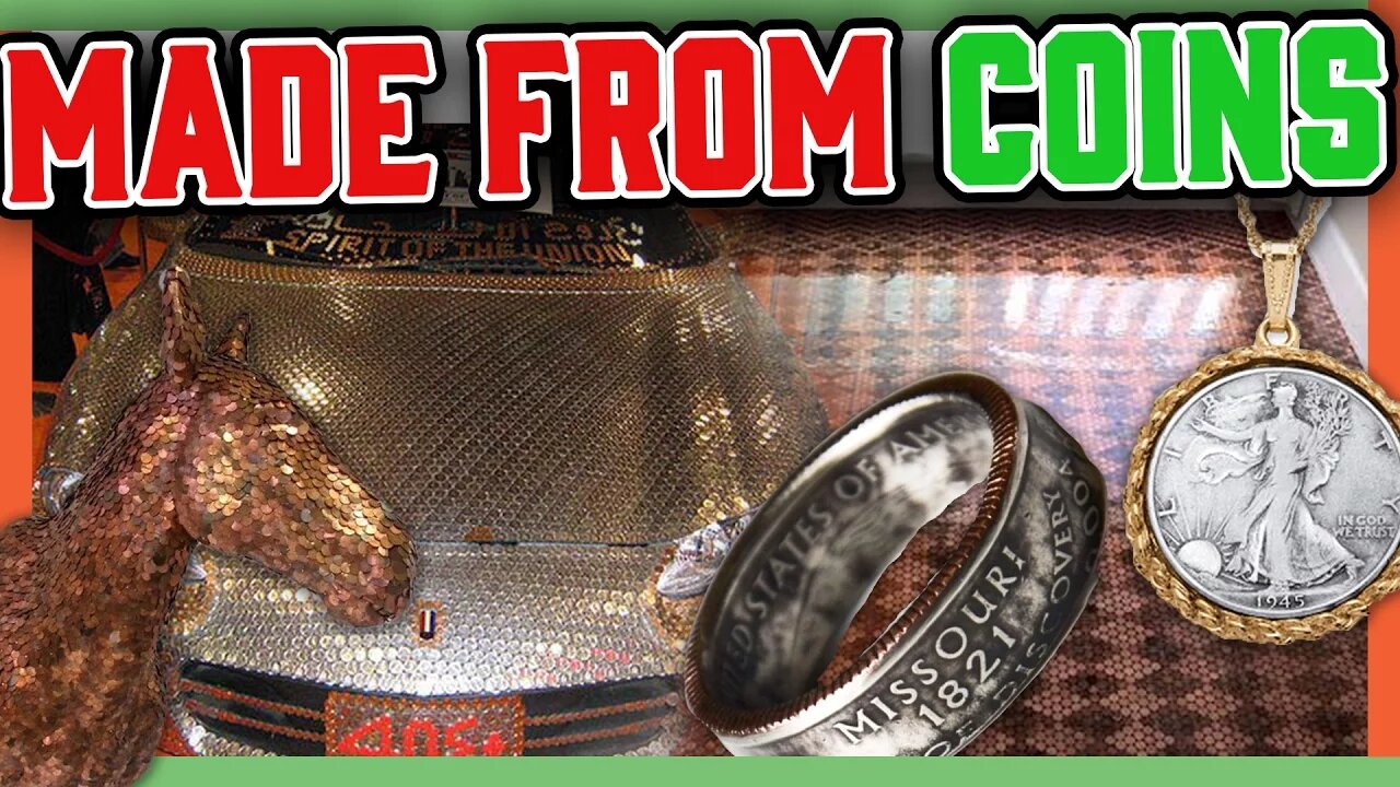 10 THINGS MADE FROM COINS - COIN KNIFE, COIN JEWELRY, AND MORE!!