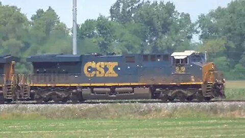 CSX I010 Intermodal Double-Stack Train from Fostoria, Ohio July 25, 2022