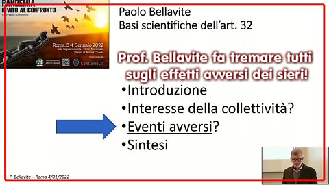 Prof. Bellavite fa tremare tutti sugli effetti avversi dei sieri!