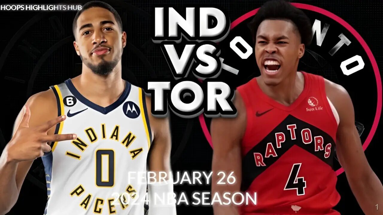 Barnes triple double Toronto Raptors vs Indiana Pacers Full Game Highlights | Feb 26 | 24 NBA Season