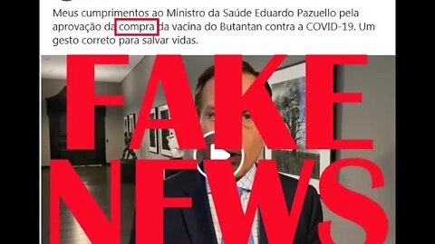 Foi assim que começou a Fake News da vachina