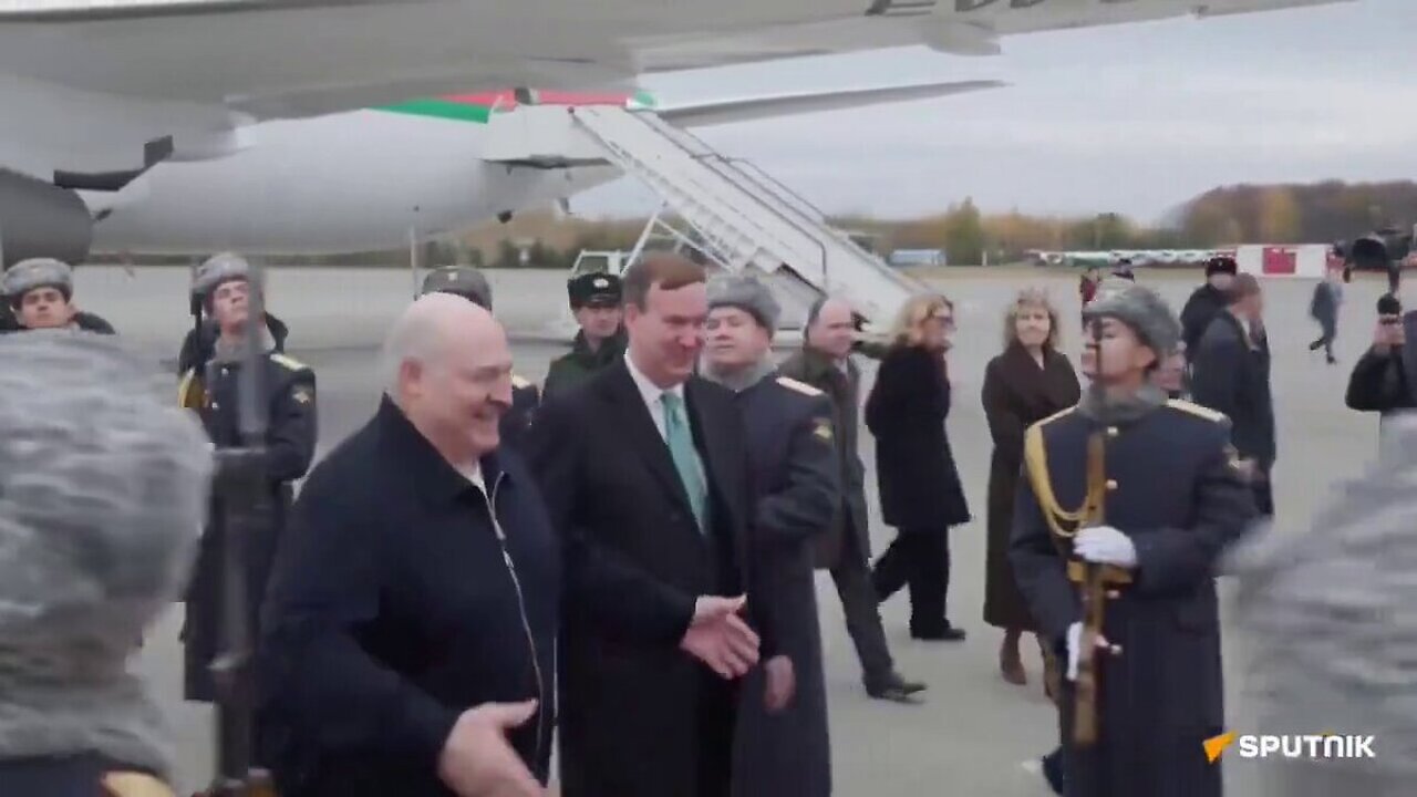 Belarus President Alexander Lukashenko arrives in Kazan, Russia for BRICS Summit.