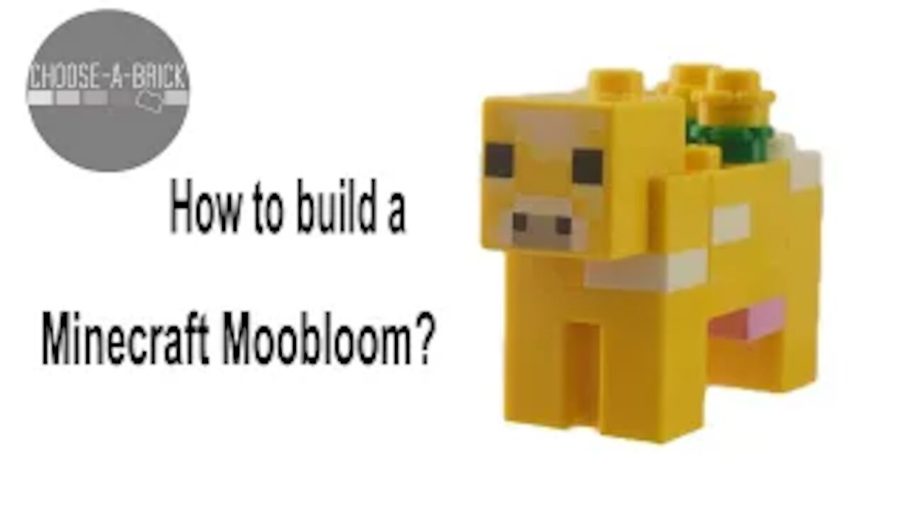 How to build a LEGO Minecraft Moobloom from Minecraft Earth?