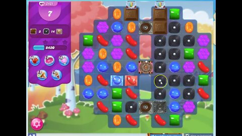 Candy Crush Level 2431 Audio Talkthrough, 1 Star 0 Boosters