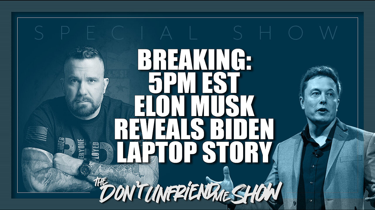 LIVE: Elon Musk tells all about Biden laptop cover-up. 02DEC22