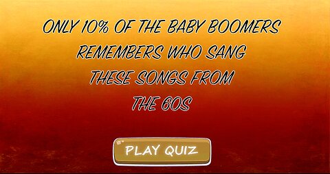 Only 10% remembers these songs from the 60s