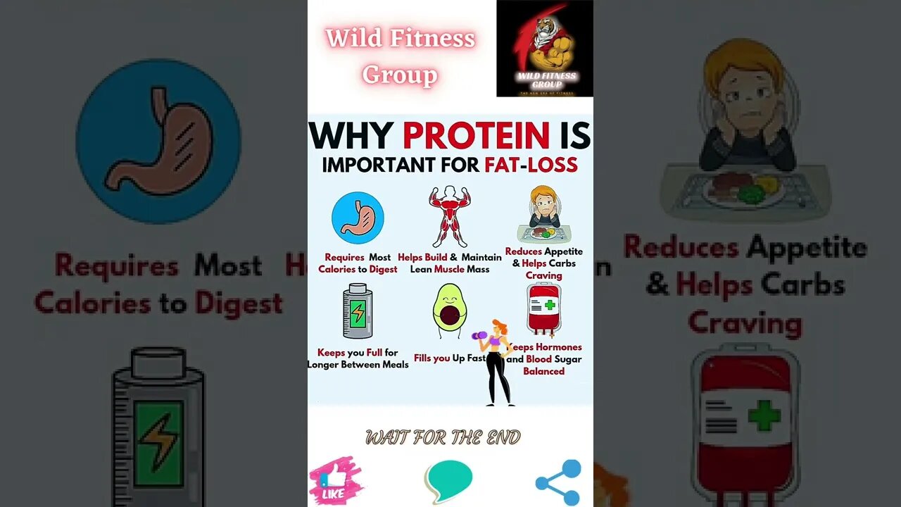 🔥Why protein is important for fat loss🔥#shorts🔥#wildfitnessgroup🔥23 August 2022🔥