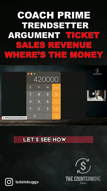 TRENDSETTER ARGUMENT: Ticket Sales Revenue: Where’s The Money?…🤔