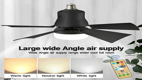 Smart Breeze : Modern LED Ceiling Fan with Dimmable Light and Remote Control