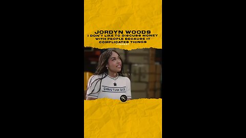 @jordynwoods I don’t like to discuss money with people because it complicates things