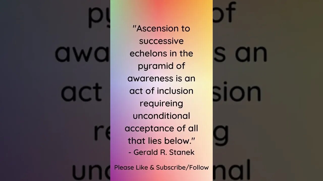 Ascension is an Act of Inclusion