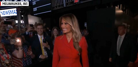 Melania Trump Enters the Building