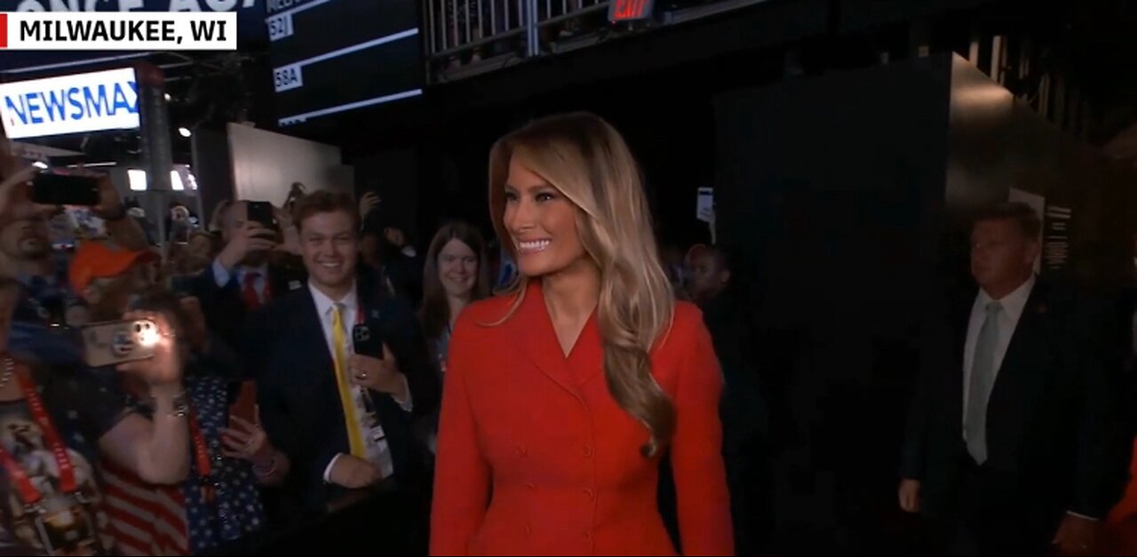 Melania Trump Enters the Building