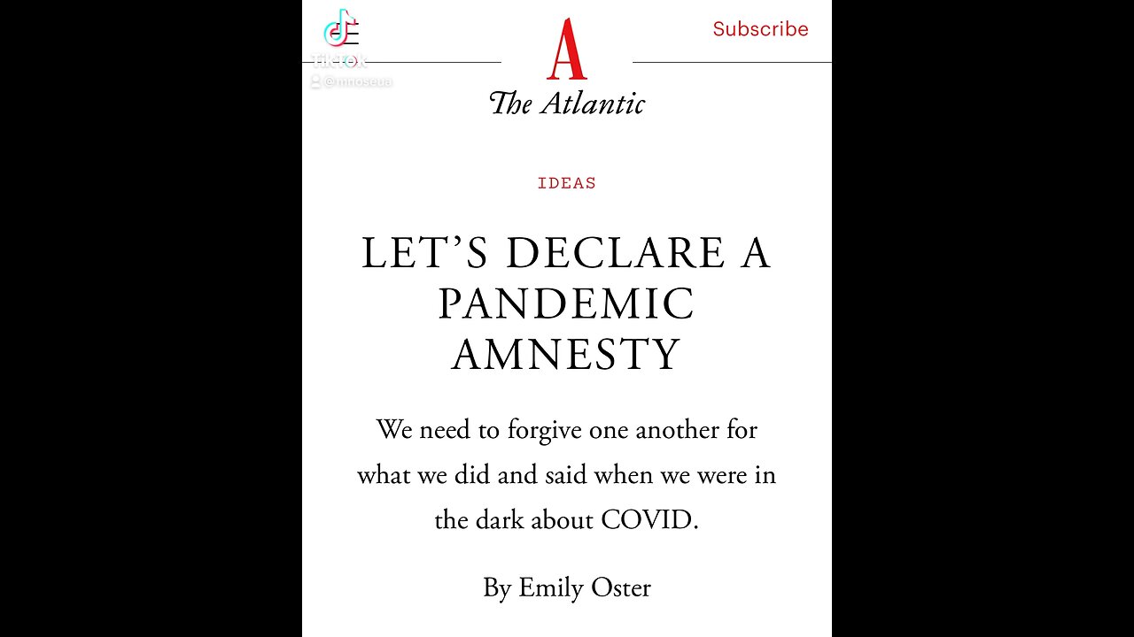 Pandemic Amnesty?