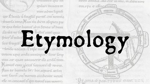 TKTV - Schrift (Symbol) - Wort am Sonntag | Etymologie (mehrsprachig)