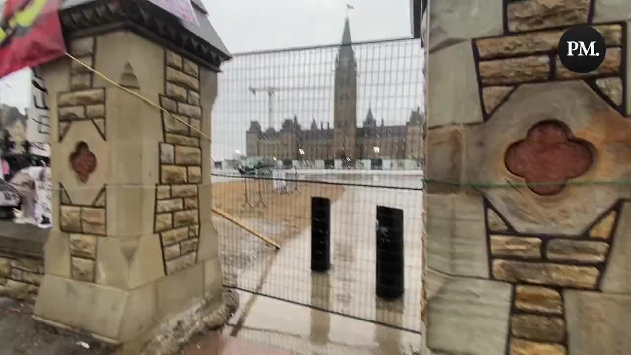 Fencing Is Being Installed At Parliament Hill, With Some Entry Points Onto The Grounds Having Been Completely Blocked Off