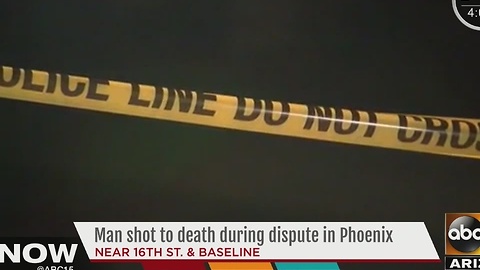 Police: Man shot to death during argument in Phoenix