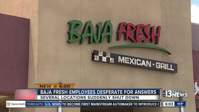 Baja Fresh locations close