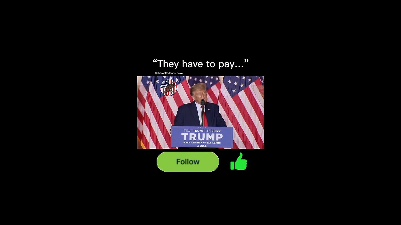 “They have to pay…” Donald Trump