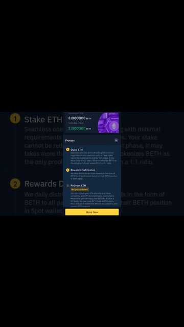 ETH 2.0 BINANCE EARN STAKING CRYPTO PASSIVE INCOME #staking #cryptostaking #eth #stakingrewards
