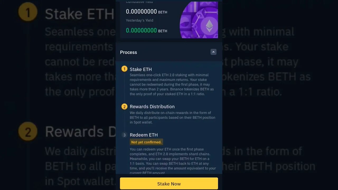 ETH 2.0 BINANCE EARN STAKING CRYPTO PASSIVE INCOME #staking #cryptostaking #eth #stakingrewards