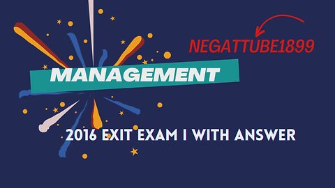 Management Exit Exam