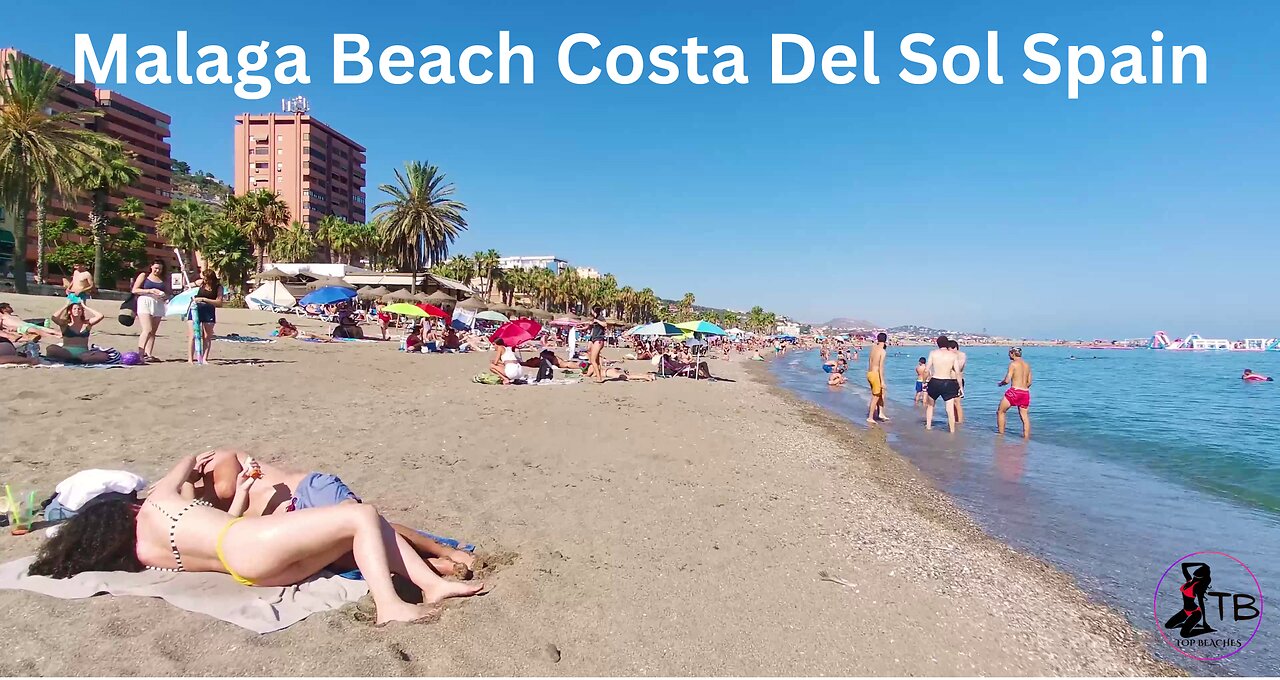 Malaga Beach Costa Del Sol Spain | Walking Tour Part 1