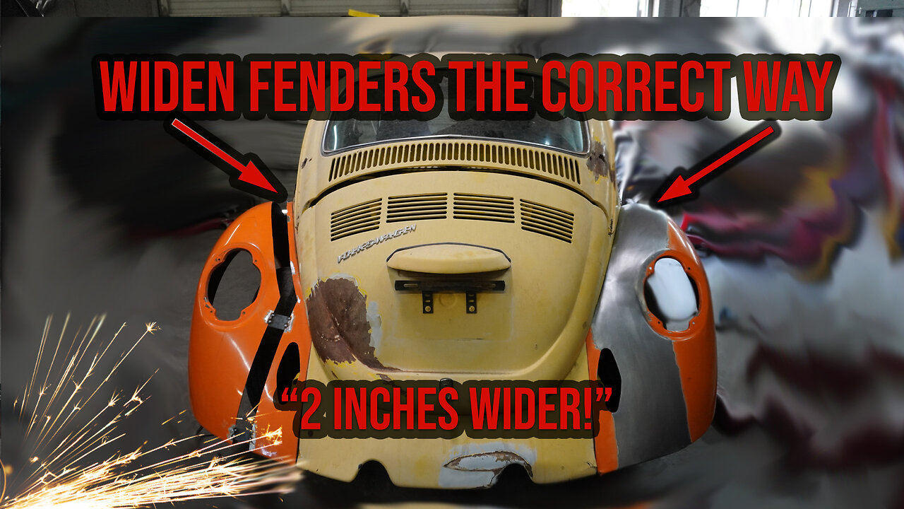 Widening VW bug fenders Part 2 | How I cut and widened these fenders