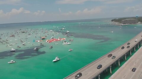 Crab Island Florida Drone Fly Over 4k2160p