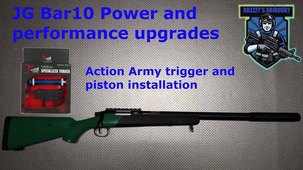 Upgrading a JG bar10/TM VSR sniper rifle - Action army Zero Trigger set