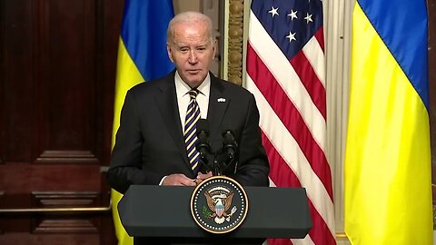 Biden Reads Answer To Reporter's Question Directly From A Script In Front Of Him