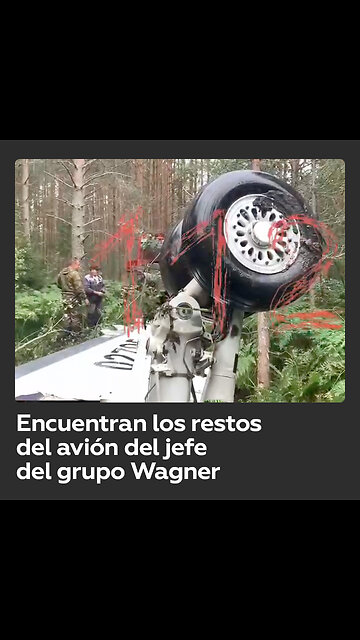 Hallan un ala y un tren de aterrizaje del avión siniestrado de Prigozhin
