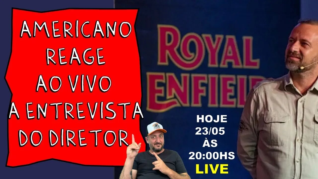 Americano REAGE - AO VIVO a entrevista do DIRETOR da ROYAL ENFIELD, sobre Fábrica no BRASIL