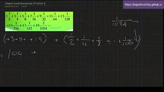 Proportional Sequences: Problem 2