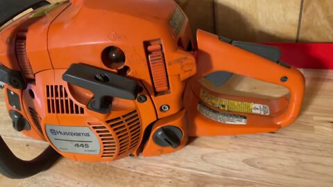 My Husqvarna 445 chainsaw