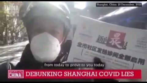 China : Shanghai : debunking fake news about covid pandemic 20 december 2022