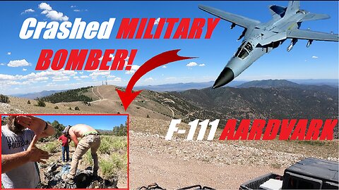 Finding a crashed MILITARY AIRCRAFT (F-111) in the Nevada desert